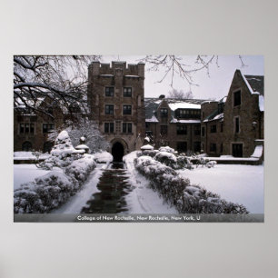 Póster Faculdade de New Rochelle, New Rochelle, New York,