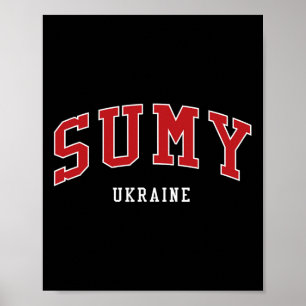 Poster Faculdade Estilo Universitário de Sumy Ucrânia