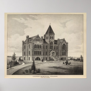 Póster Faculdade memorável do tanoeiro, Sterling, Kansas