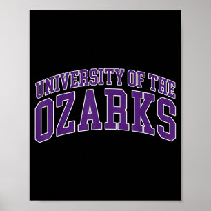 Poster Faculdade Universitária Ozarks Atletismo Vintage A