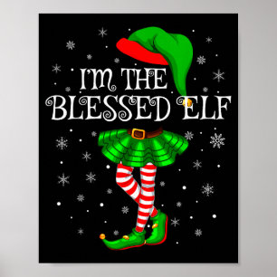 Poster Fada Abençoado Natal Combinando Família Mulheres M