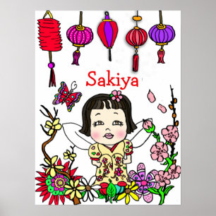 Poster Fada Amada Personalizada, Abençoada e Adorada