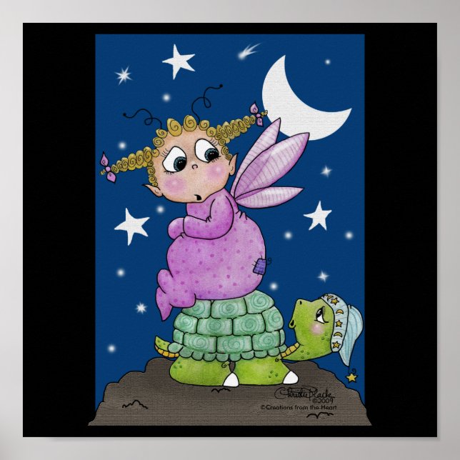 Póster Fada Bebê acordar Sr. Turtle (Frente)