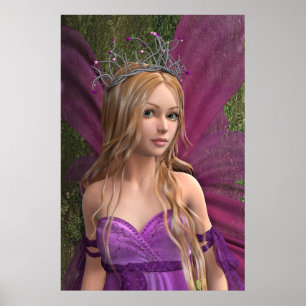 Poster Fada cor-de-rosa