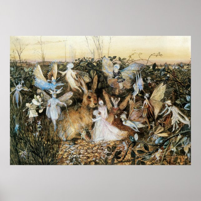 Poster Fada Crepúsculo por John Anster Fitzgerald (Frente)
