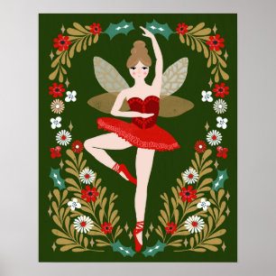 Poster Fada de Açúcar de Plum - Natal Nutcracker