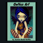 Poster Fada de Arte Gótica por Jasmine Becket Griffin<br><div class="desc">Esta bela fada de arte gótico foi criada por Jasmine Becket Griffin. Griffin gosta de criar arte de fantasia em colorir livros e pinturas. Você pode comprar esta poster de "Fada de Arte Gótico" na minha impressão a pedido. Até a próxima vez, relaxe e aproveite.</div>