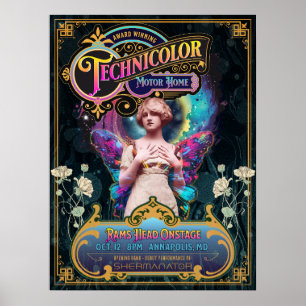 Poster Fada de Cabeça de Carneiros de TMH 18x24