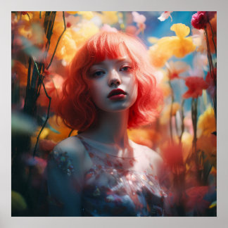 Poster Fada de Cabelo Laranja