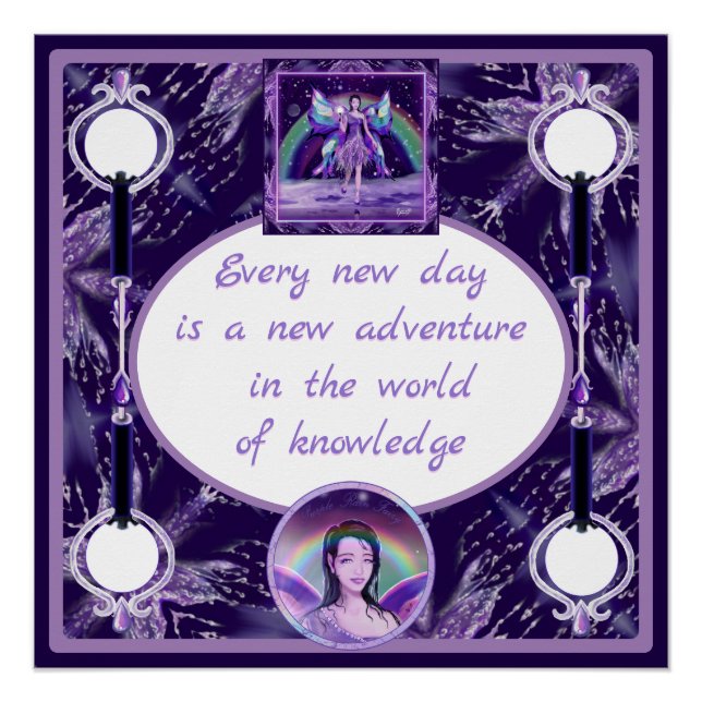 Póster Fada de chuva roxa (Frente)