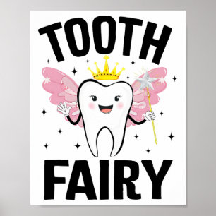 Poster Fada De Dente Engraçada Figurino De Halloween Para