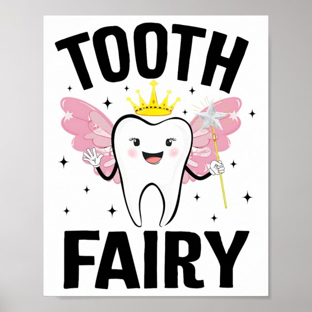 Poster Fada De Dente Engraçada Figurino De Halloween Para (Frente)