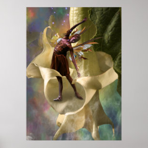 Póster Fada de Flor