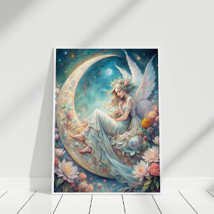 Poster Fada de Flor de Lua