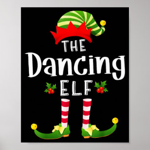 Poster Fada de Natal Dançante Camisa de Dormir de Natal F