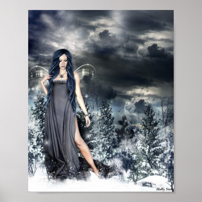 Póster Fada de Neve por Holly Siek (Frente)
