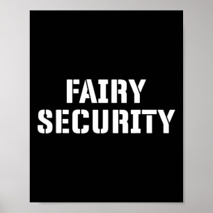 Poster Fada De Segurança Fairada Figurino De Halloween Pa