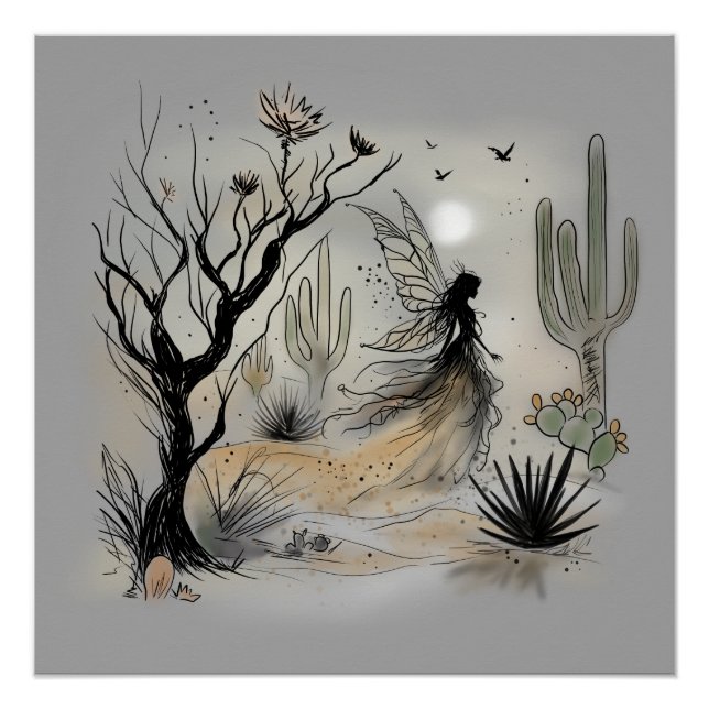 Póster Fada do Deserto (Frente)