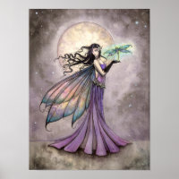 Fada e Dragonfly Fantasy Art