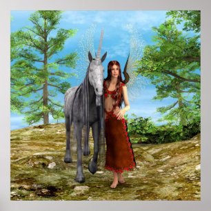 Poster Fada e Unicórnio