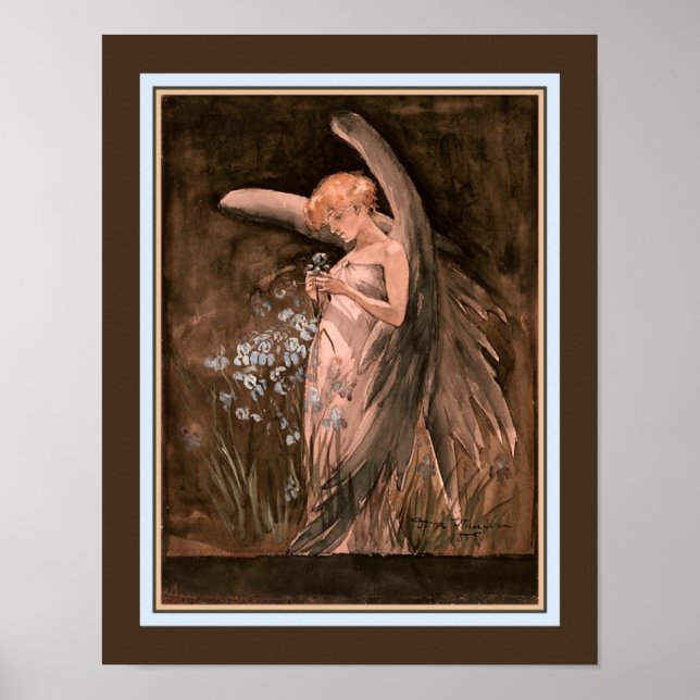 Poster "Fada em irrises" Doris Wheeler ca. 1888 (Frente)