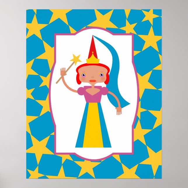 Poster Fada Encantada com varinha mágica (Frente)