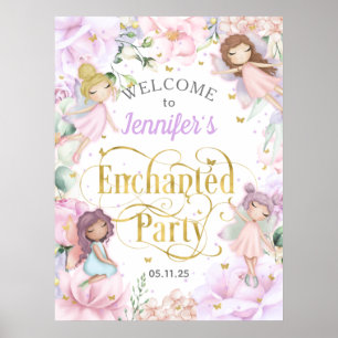 Poster Fada encantada, Fada temida aniversário de menina