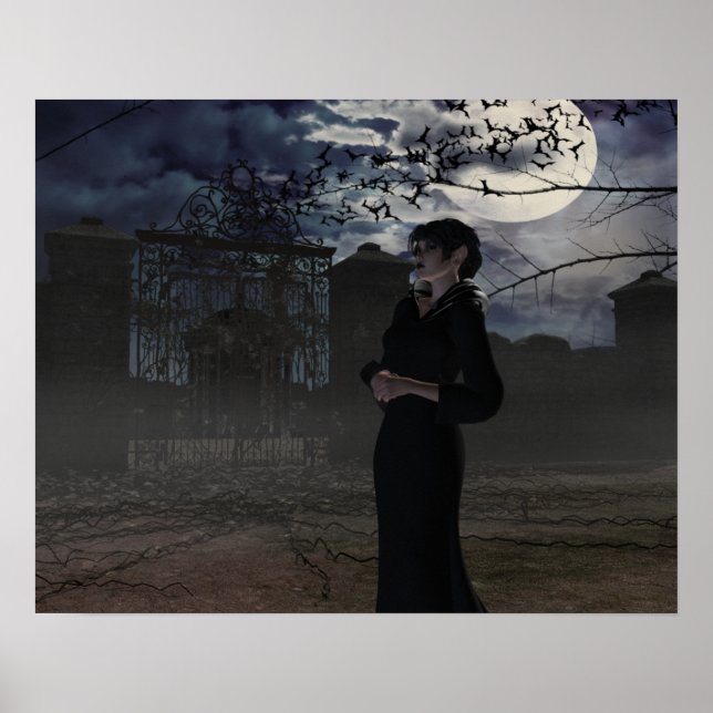 Poster Fada Escura à Lua (Frente)