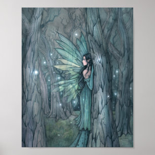 Poster Fada Escura Fada Mística Fantasia Arte
