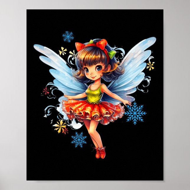 Poster Fada Fada Fada Fada de Natal Dançante Fada Fada de (Frente)