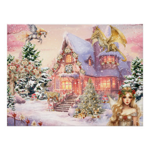Póster Fada Mágica e Caprichosa de Natal