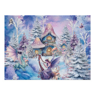 Póster Fada Mágica e Caprichosa de Natal