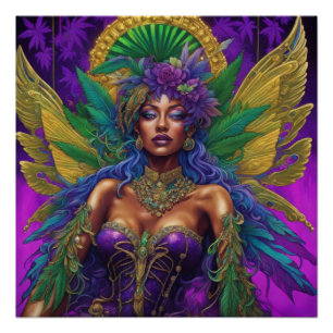 Póster Fada Mardi Gras, Charmaine
