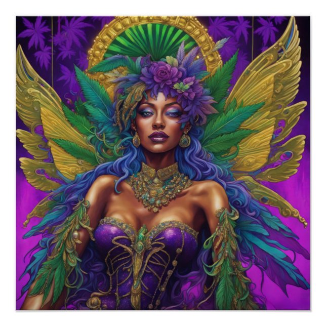 Póster Fada Mardi Gras, Charmaine (Frente)