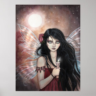 Póster Fada Mística do Crepúsculo Terroso