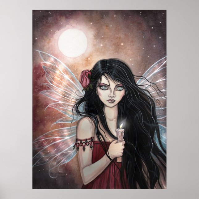 Póster Fada Mística do Crepúsculo Terroso (Frente)