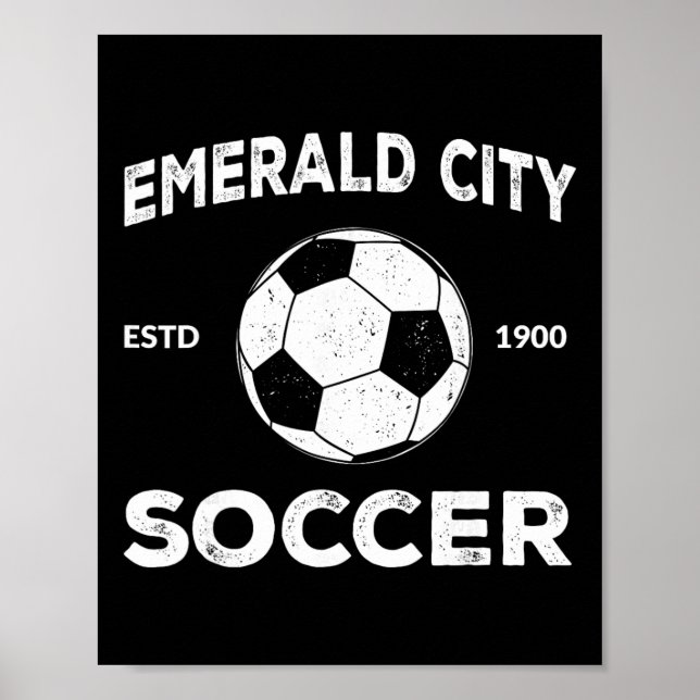 Poster Fada Oz Cidade Esmeralda Futebol Costume Pé (Frente)