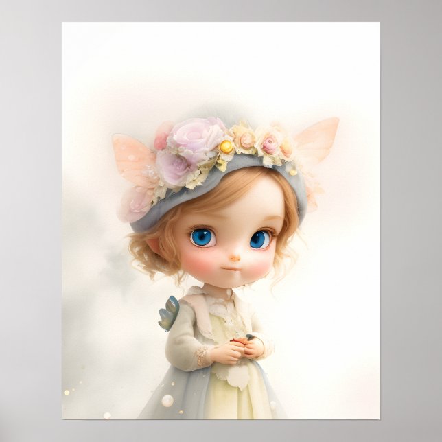 Poster Fada - Princesa das Borboletas (Frente)