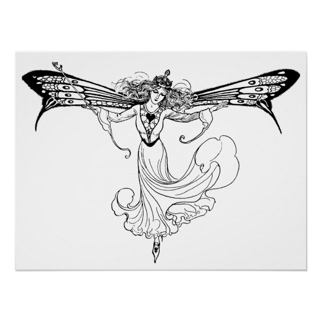 Póster Fada Rainha Mab, Rainha das Fadas (Frente)