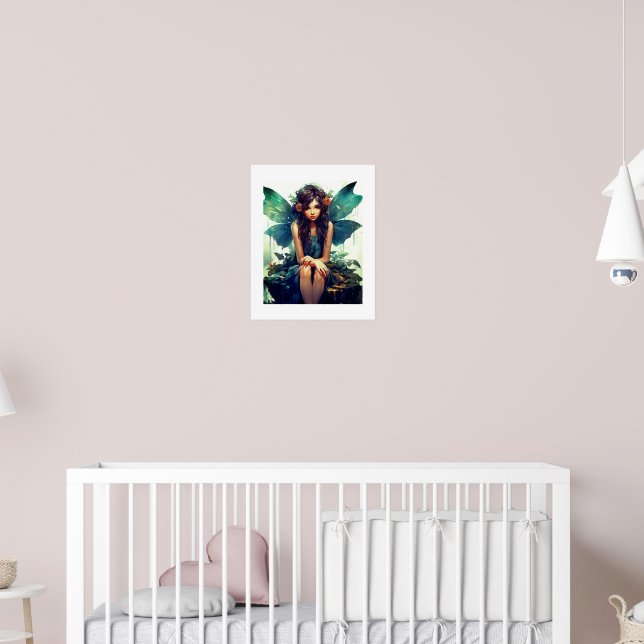 Poster Fada Sentada Na Chuva (Berçário 2)