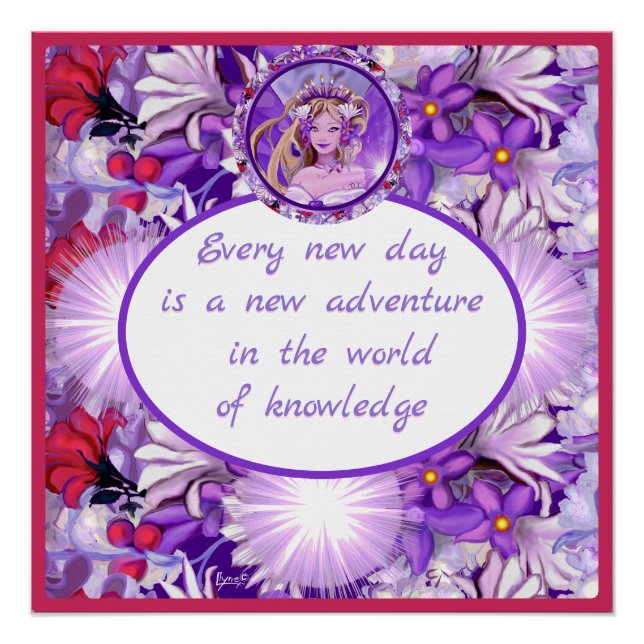 Póster Fada solar roxa (Frente)