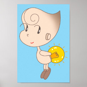 Poster Fada vagalume que ilumina o coração.