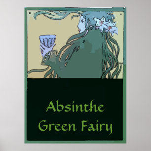 Póster Fada verde do absinto