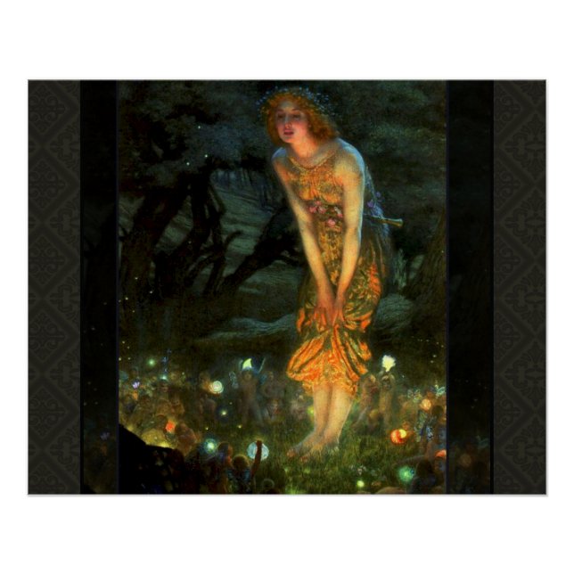 Póster Fadas do Círculo Láteo Fairies no meio da véspera  (Frente)