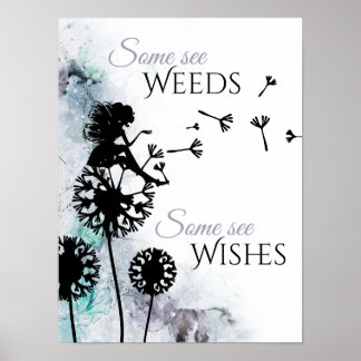 Poster Fadas e Desejos ~ Fadas e Dandelion