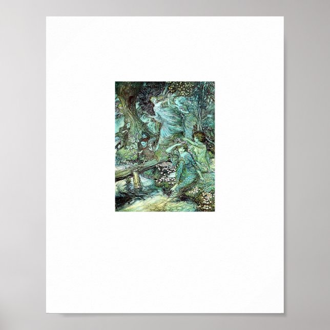 Poster Fadas Estética de Moda Fairycore Goblincore Casa (Frente)