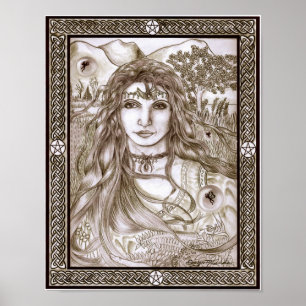 Póster Fadas são verdadeiras Deusa Mãe Terra