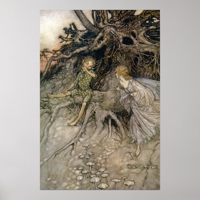 Póster Faery, Sonho da Noite de Verão, Rackham 16 W x 24  (Frente)