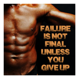 Póster Failure is Not Final Motivational Poster