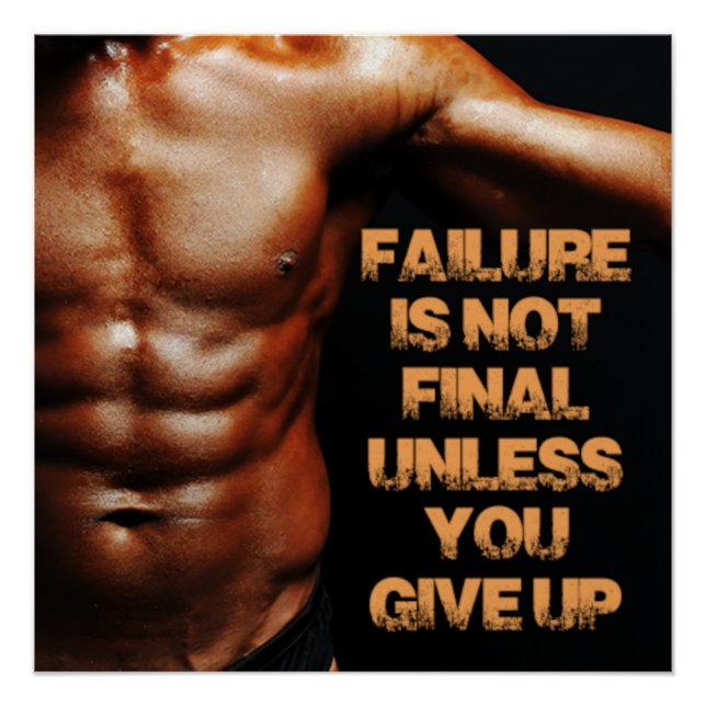 Póster Failure is Not Final Motivational Poster (Frente)